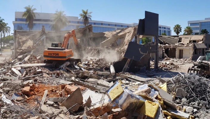 A Ciência da Demolição: Quando a Implosão ou o Desmonte Mecânico são a Escolha Correta