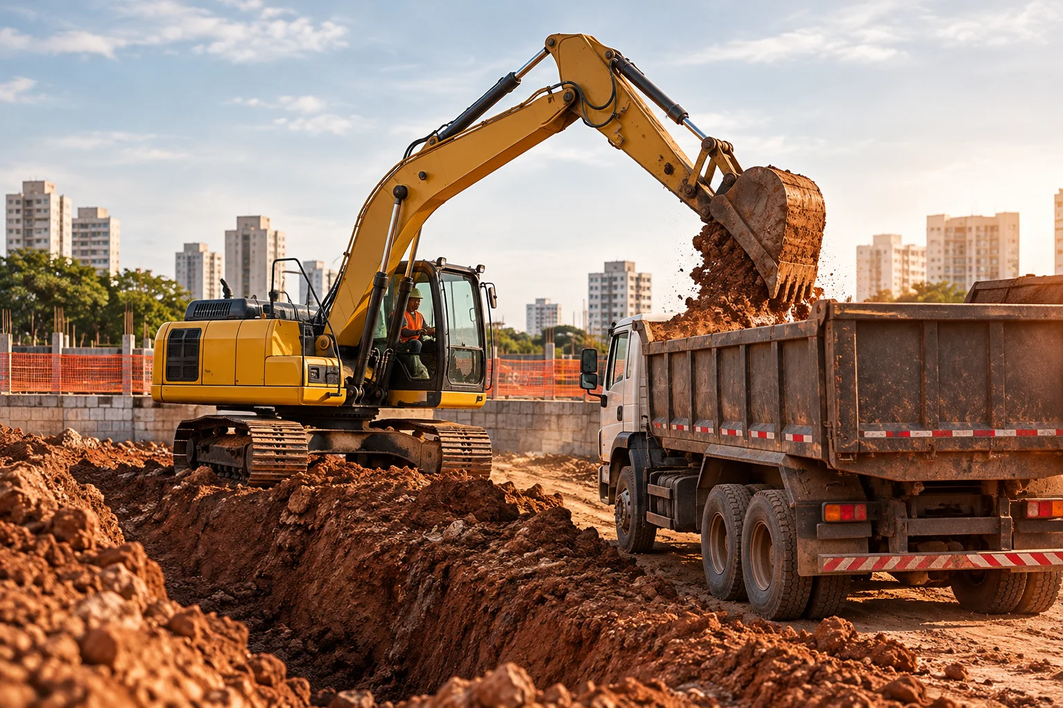 Aluguel de Escavadeira 14 Toneladas: Versatilidade em Obras